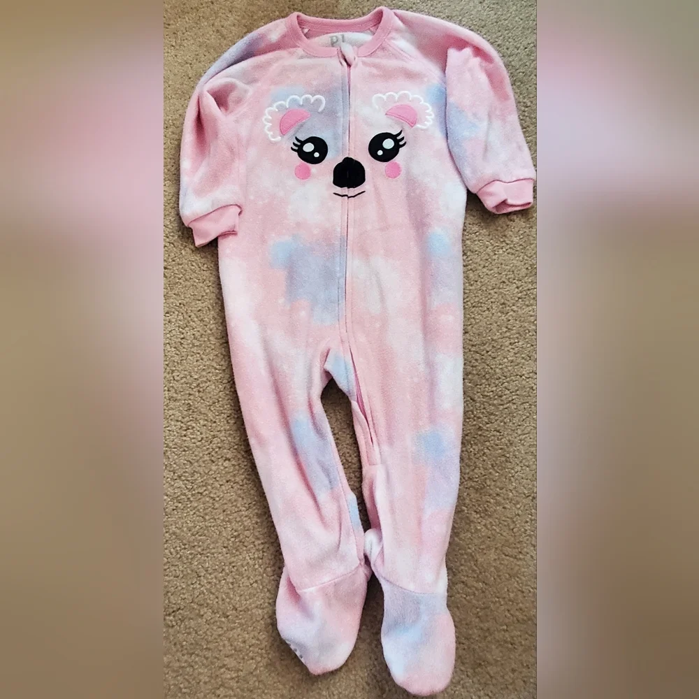 The Children's Place Pink Koala Footie